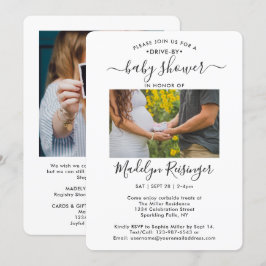 Convite 2 Chá de fraldas de Distância Social Drive-By