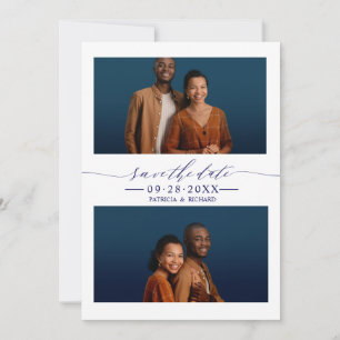Convite 2 Fotos Casamento Salvar A Data