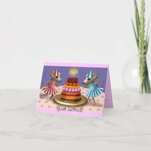 Convite 2 Happy Mice Invitation