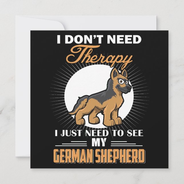 Convite 2 I Don't Need Therapy I Just Need To See My Germa (Frente)