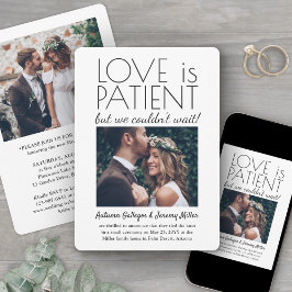 Convite 2 Recepção de Fotos Somente o Amor é Paciente Casa