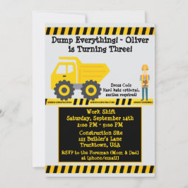 Convite 3º Aniversário da Construção de Bombeiros Amarelos