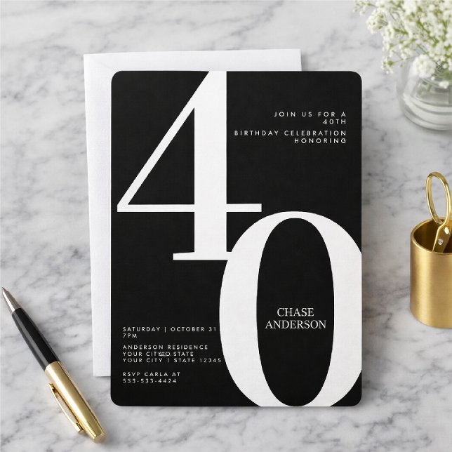 Convite 30º, 40º, 50º, 60º, Aniversário (Criador carregado)