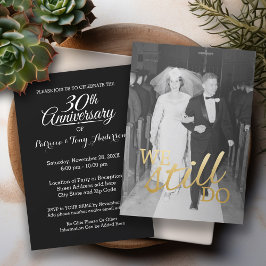 Convite 30º Aniversário de Casamento com Foto - Ainda Faze