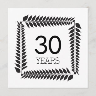 Convite 30º Aniversário de Casamento ou Negócios
