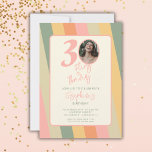 Convite 30 30 florescente Foto rosa Boho florescente<br><div class="desc">Faça uma declaração de na moda com seu aniversário de 30 anos com Trinta, Flerty e Convites de festas de aniversários Boho em Movimento! Estes convites foram feitos para capturar a essência do bô charm e da nostalgia retrorativa, fazer-os a escolha perfeita para a sua celebração de aniversário marco. Com...</div>