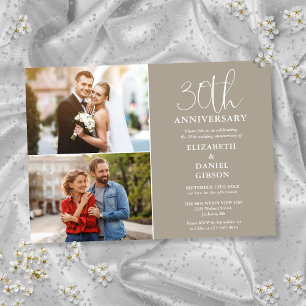 Convite 30 Casamento Aniversário Então E Agora 2 Foto