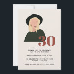 Convite 30 de Ilustração Plana Abstrato da Mulher Blonde<br><div class="desc">Entre no mundo emocionante dos 30 com nosso convite exclusivo para aniversário de 30 anos! Projetado com uma abstrato moderna ilustração de uma mulher loira fazendo um chapéu elegante, este convite captura de forma exclusiva o espírito do marco. Perfeito para aqueles que buscam uma mistura contemporânea e clássica, nosso cartão...</div>