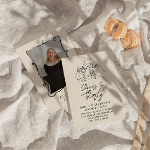 Convite 30 Doddle Anime-Se A Trinta Fotografias Retroativa