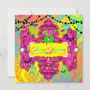 Convite 311 Candy Wonderland Pink Sweet 16