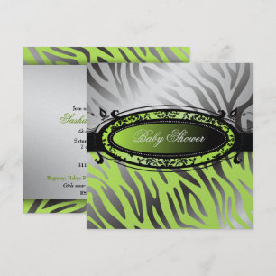 Convite 311-C'est Luxueux  Zebra Limão de Momma Quente  B