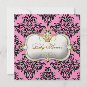 Convite 311 Ciao Bella & Lovey Dovey Damask Pink Gelo