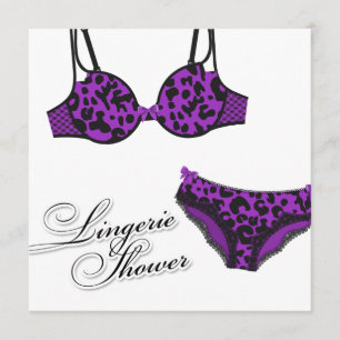 Convite 311 Conjunto de Lingeries-Leopardo Roxo