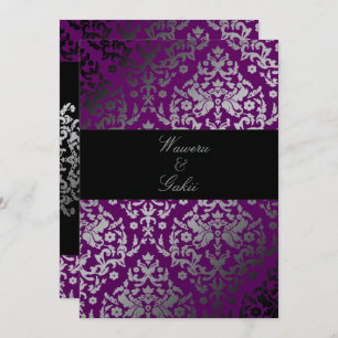 Convite 311-Damask Extraordinário Roxo