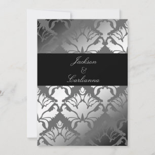 Convite 311-Damask Shimmer Cinza Storm Convida