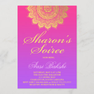 Convite 311 de Henna Púrpura Sharon