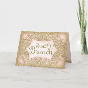 Convite 311 Faux Glitter Bridal Brunch Script