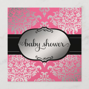 Convite 311 Faux Silver Lux Damask