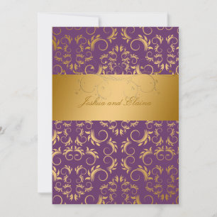 Convite 311-Golden diVine o roxo da beringela de