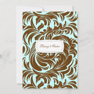 Convite 311-Lavishly Lainey Mint Chocolate Invitation