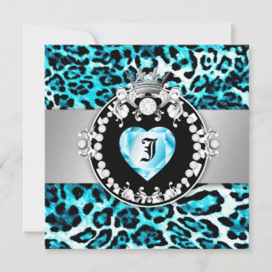 Convite 311 Leopard-Tique Kiss Queen of Hearts Sweet16