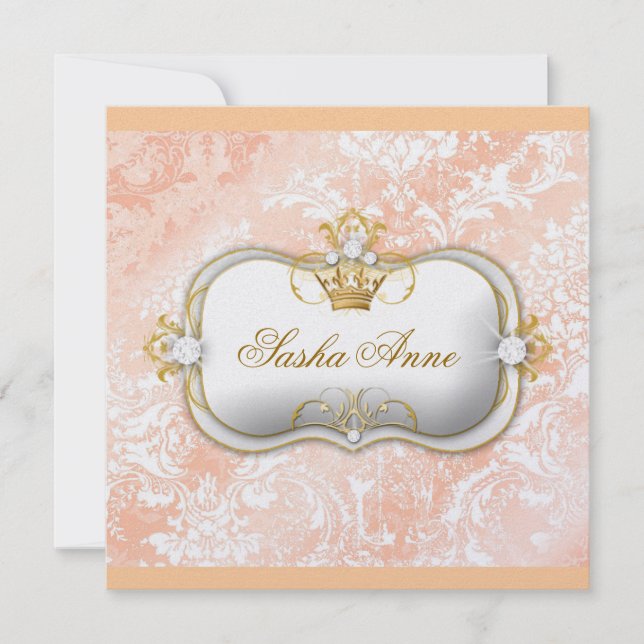 Convite 311 Tchic Vintage Ciao Bella "Peaches & Cream" (Frente)