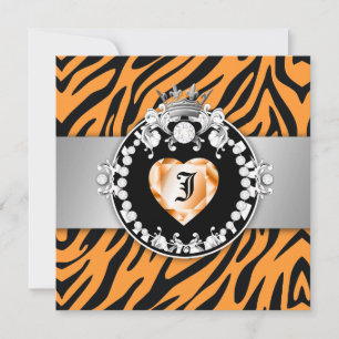 Convite 311 Zebra Tique Beija Rainha dos Corações Doce 1