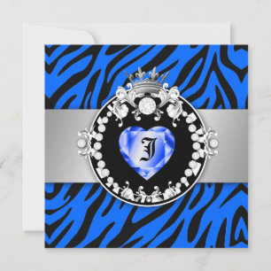 Convite 311 Zebra Tique Beija Rainha dos Corações Doce 1