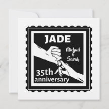 35º aniversário de casamento de mãos dadas