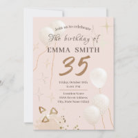 Convite 35 anos de aniversário