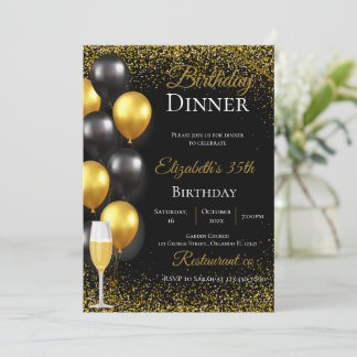 Convite 35th Birthday Party invitation