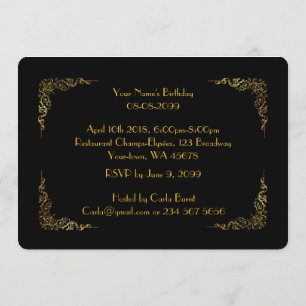 Convite 39,Convite de Aniversário,Diamante de Número,Fot