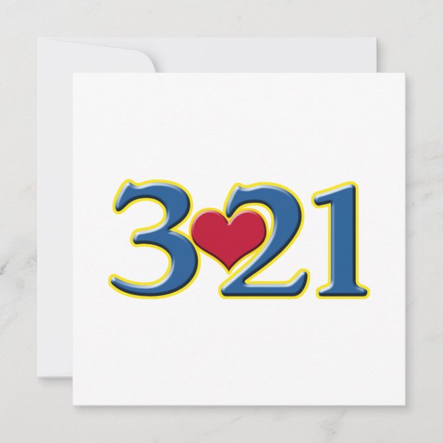 Convite 3-21 Dia Mundial da Síndrome de Down (Frente)