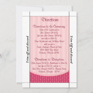 Convite 3.5 x 7 Direções Love Birds Pink Str