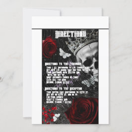 Convite 3,5x6 Direções Placa Assombrando Adeline Zade Mead