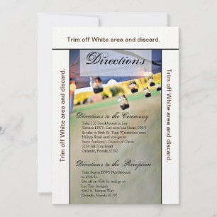 Convite 3,5x6 Direções Titulares da Vela Mason Jar da Plac