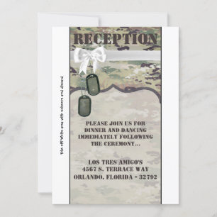 Convite 3,5x7 - Exército da Força Aérea da OCP Camo Unif