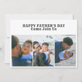 Convite 3 Festa de Cookout de Colagem de Fotos Feliz Dia d