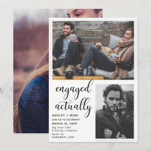 Convite 3 Foto Envolvida Em Festa de noivado Convidada