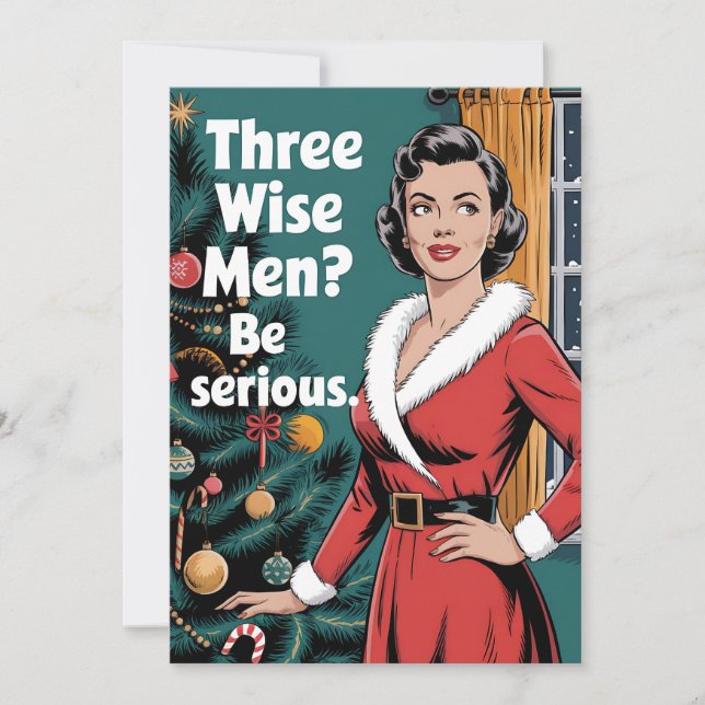 Convite 3 Homens Sábios São Graves Xmas De Natal (Frente)