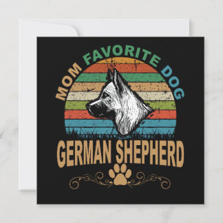 Convite 3 Mom Favorite Dog German Shepherd