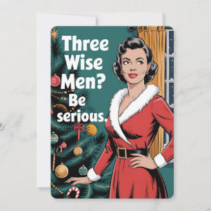 Convite 3 Três Homens Sábios Sejam Sérios Natal Xmas