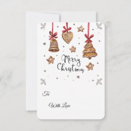 Convite 3D Gingerbread Cookie PNG Set – Christmas Clipart 