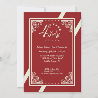 Convite 4º Partido de julho