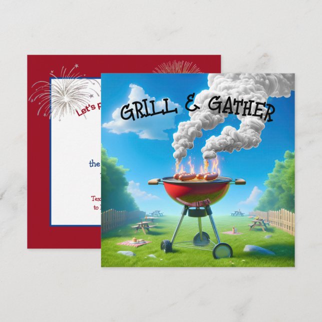 Convite 4º Partido Do CHURRASCO De Julho (Frente/Verso)