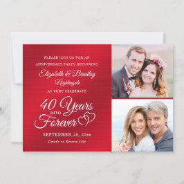 Convite 40º Aniversário Hearts ANOS PARA O ETERNO 2 Foto