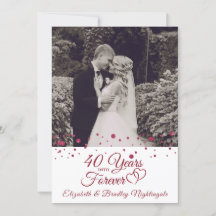 40º Aniversário Hearts ANOS PARA SEMPRE Foto