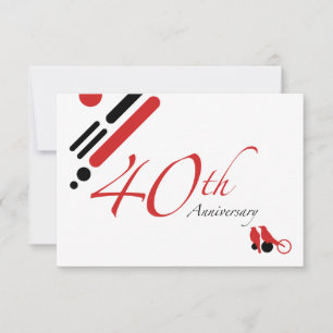 Convite 40º Aniversário (mod birds)