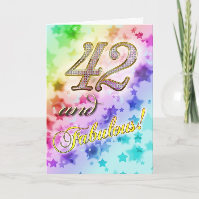 Convite 42nd Birthday party Invitation (Frente)