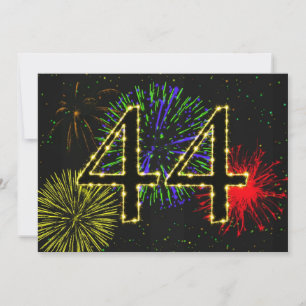 Convite 44 festa de aniversário convidada